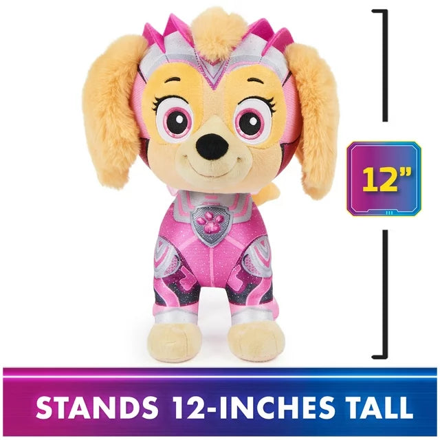 Paw Patrol The Mighty Movie, Skye 12-inch Tall Premium Plush Toy for Kids 3+