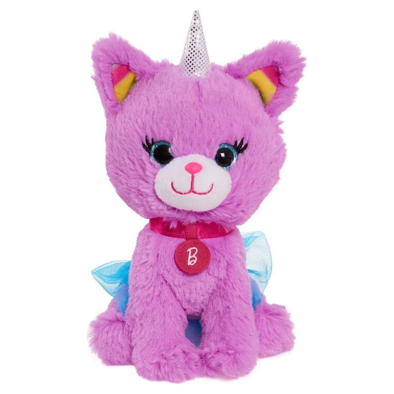 Barbie 7-inch Pet Bean Plush 3- Piece Set Includes Unicorn, Unicorn Kitty, & Princess Puppy, Kids Toys for Ages 3 Up