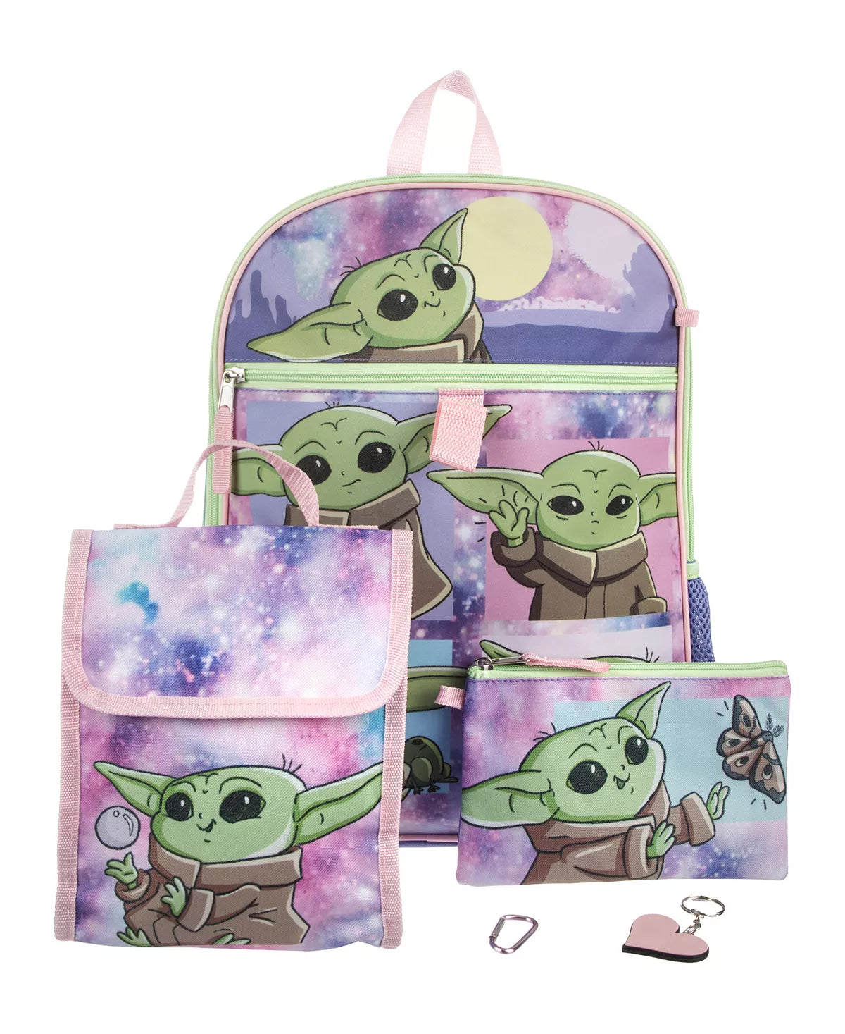 THE MANDALORIAN Girls 5 Piece Backpack Set