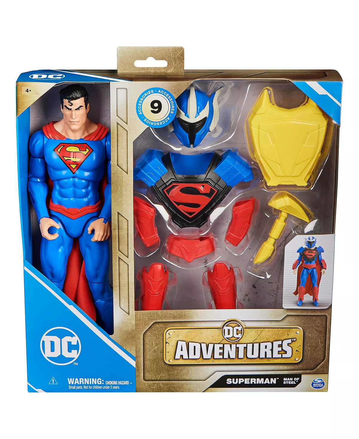 DC Adventures Superman with 9 Accessories