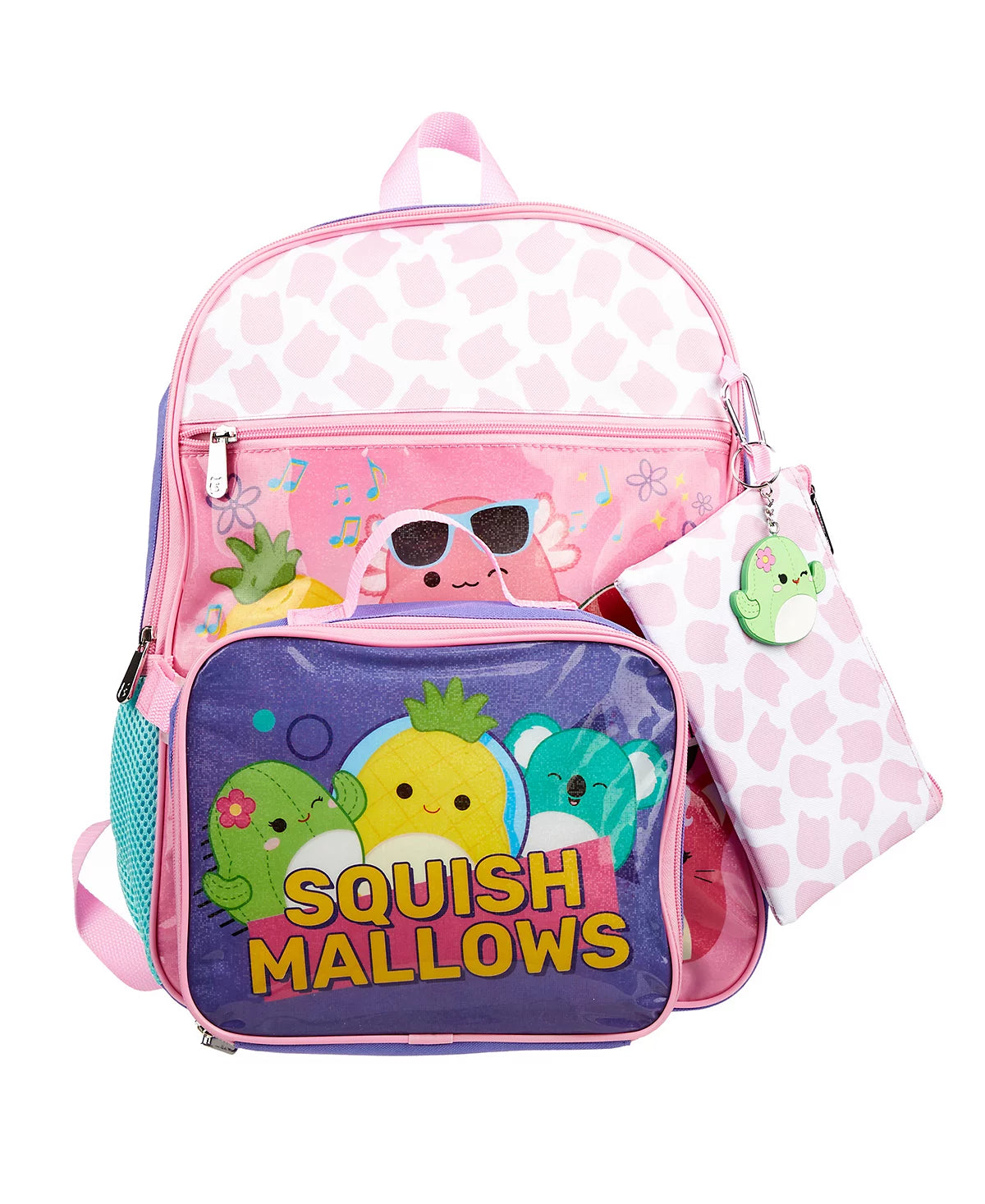 SquishMallows Girls 5 Piece Backpack Set