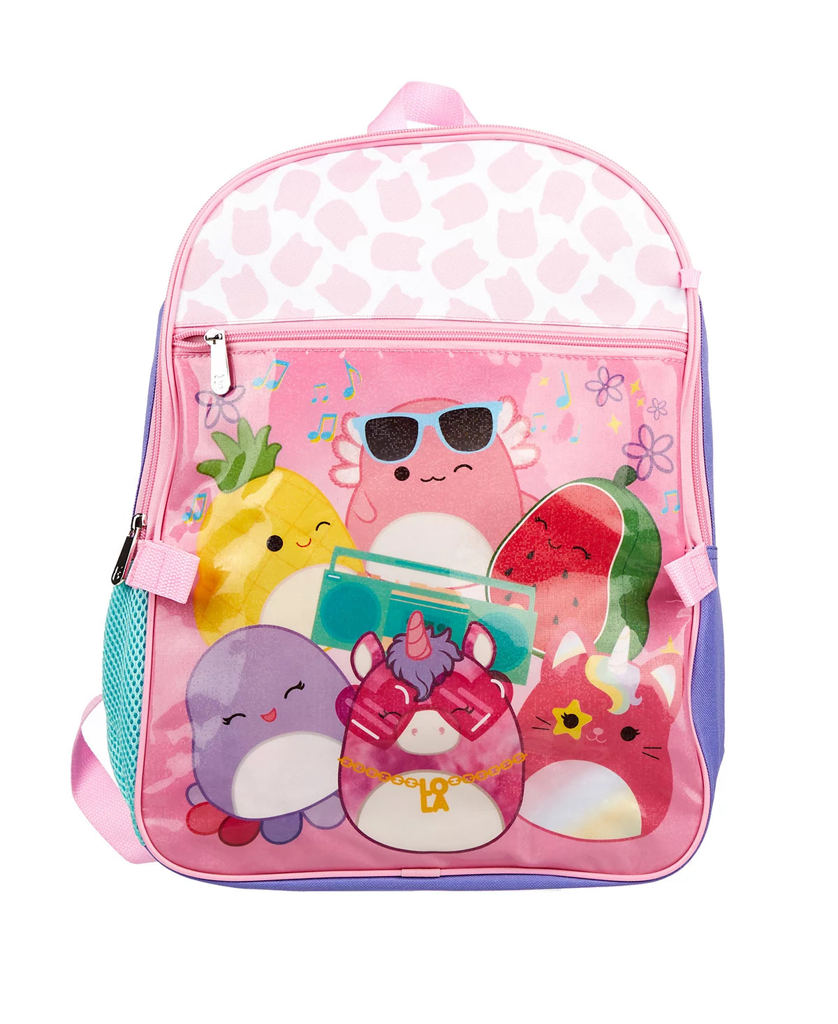 SquishMallows Girls 5 Piece Backpack Set