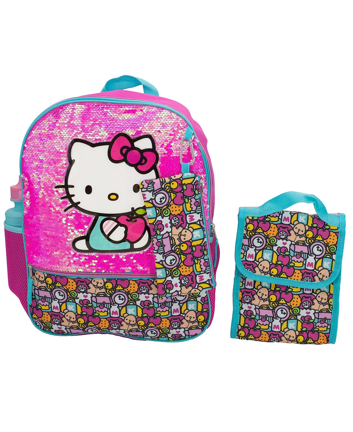 hello kitty 5 piece backpack Hello Kitty 5 Piece Backpack Set – FunandGiggle, LLC