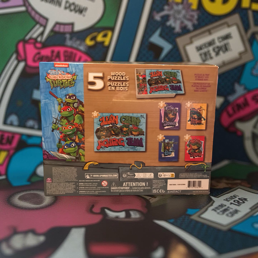 Tales of The Teenage Mutant Ninja Turtles 5 Wood Puzzles