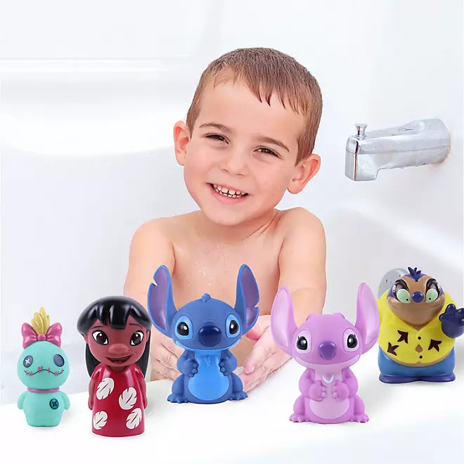 Disney Stitch 5 Piece Bath Squirter Set