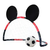 Disney Mickey Mouse Soccer Net with Ball & Pump, Multicolor, Kids Outdoor Sports, Ages 3+