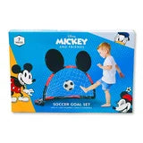 Disney Mickey Mouse Soccer Net with Ball & Pump, Multicolor, Kids Outdoor Sports, Ages 3+