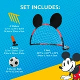 Disney Mickey Mouse Soccer Net with Ball & Pump, Multicolor, Kids Outdoor Sports, Ages 3+