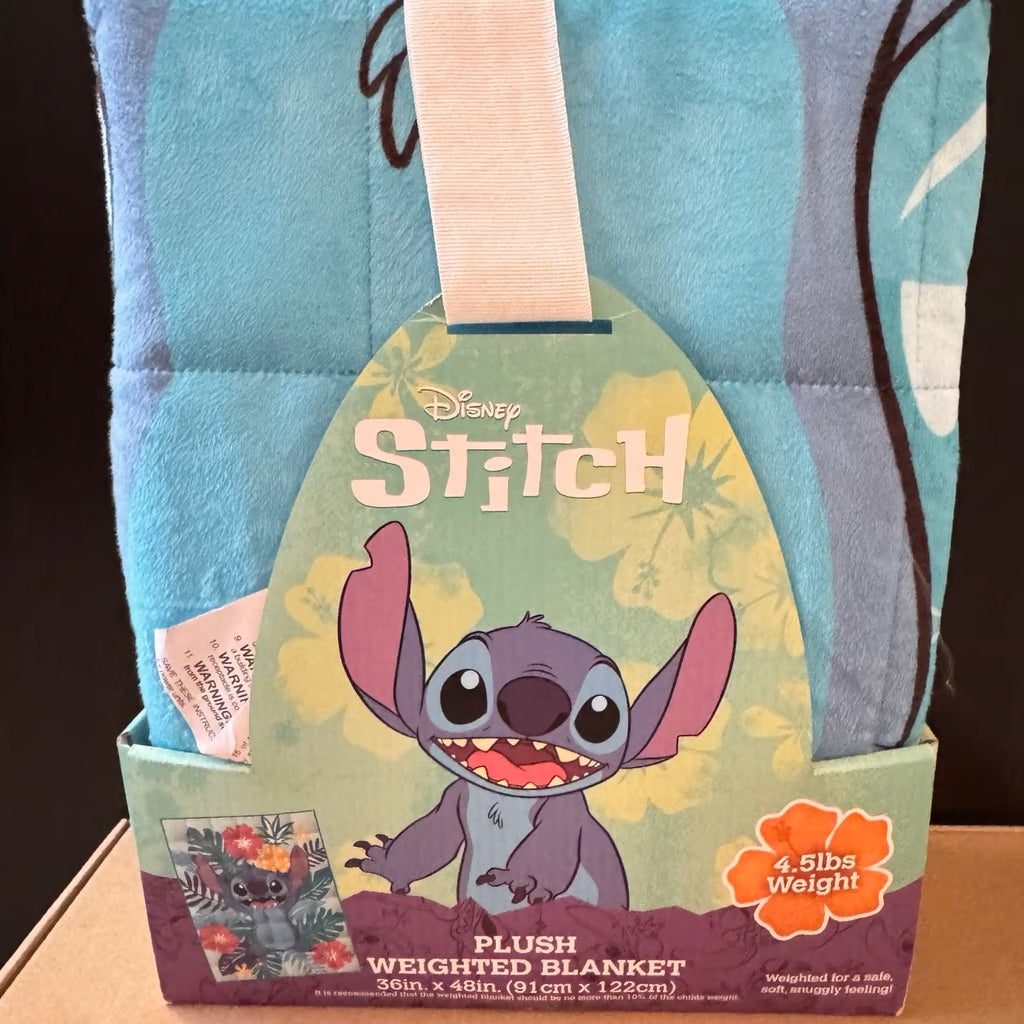 Stitch Plush Weighted Blanket 4.5 lbs