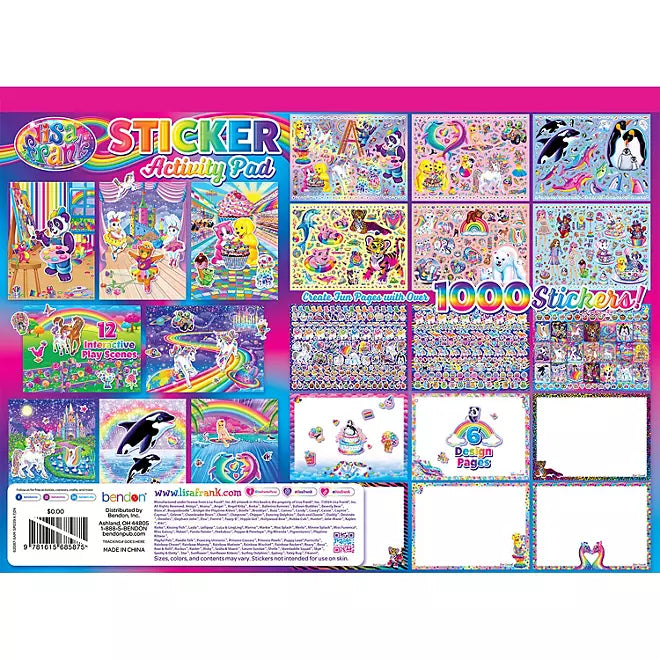Lisa Frank Giant Sticker Activity Pad
