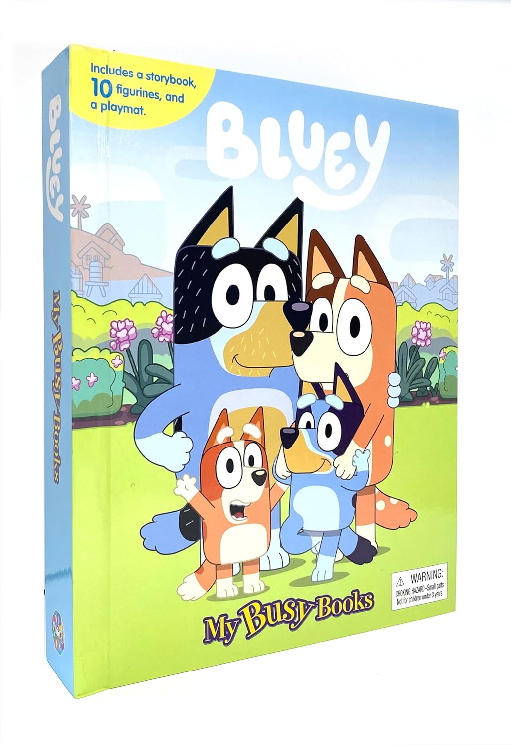 Bluey My Busy Books - Storybook, 10 figurines, Playmat