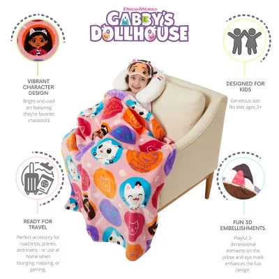 Gabby’s Dollhouse Kids 3 Piece Character Travel Set