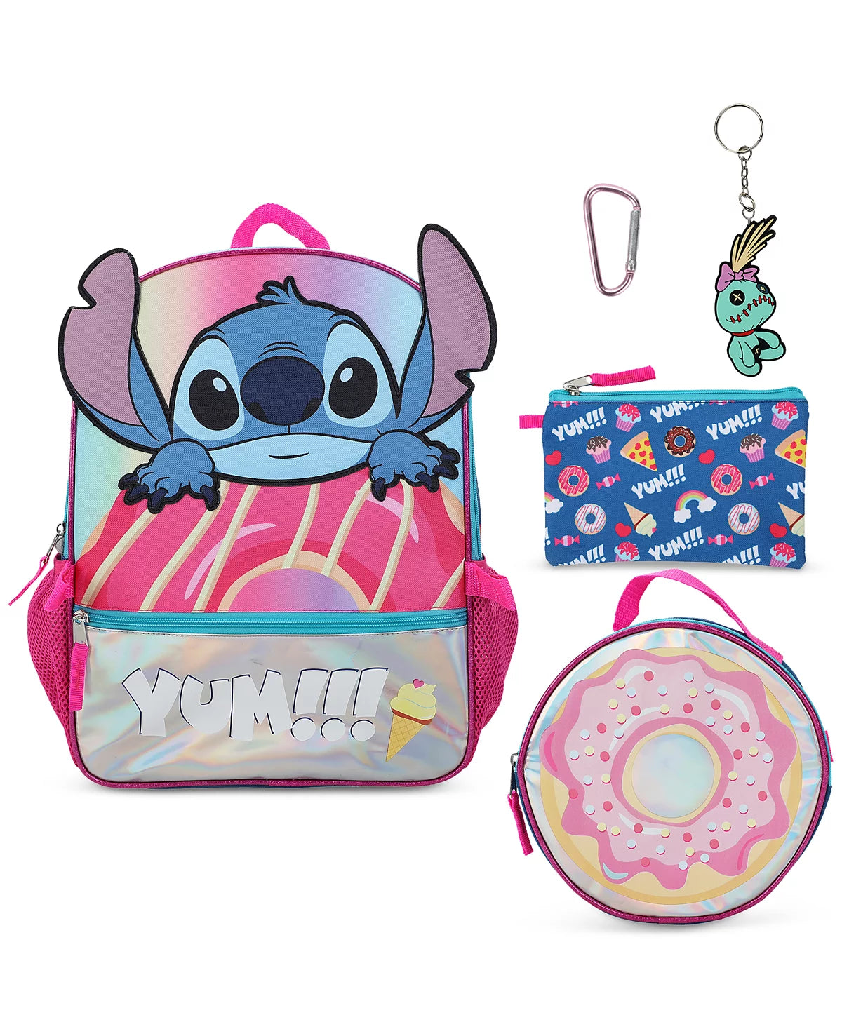 Stitch 5 Piece Backpack Set