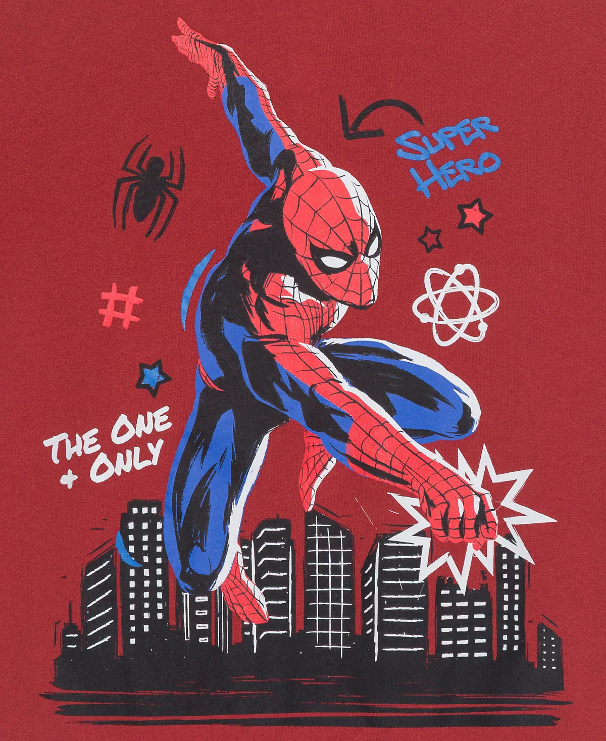 Spider-Man Boys Printed Hooded Sweatshirt