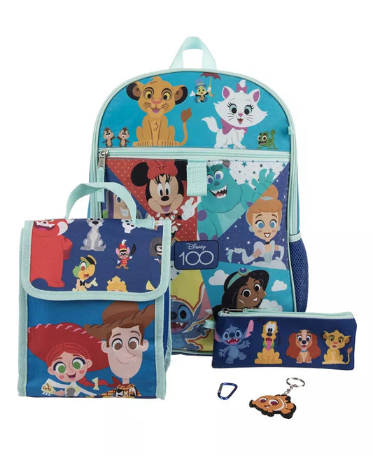 Bioworld Disney 100 5 Piece Backpack Set