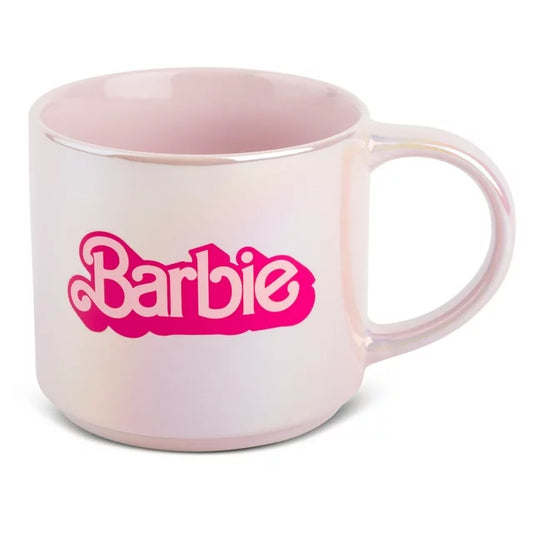 Barbie Stoneware Pearl Pink 15 oz Coffee Mug