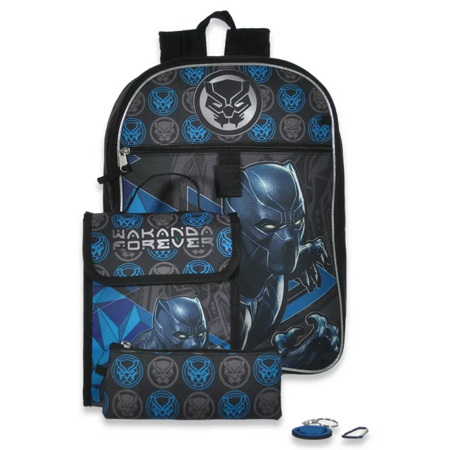 Black Panther 5 Piece Backpack Set