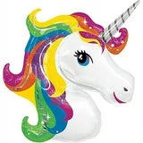 33 Inch Rainbow Unicorn Super Shape Foil Balloon