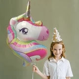 52 Inch Multi-Color Unicorn Party Foil Balloon