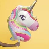 52 Inch Multi-Color Unicorn Party Foil Balloon