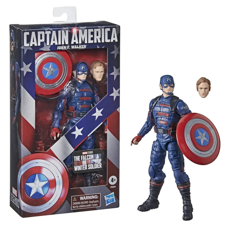 The Marvel: Legends Series Captain America John F. Walker Kids Toy Action Figure for Boys and Girls