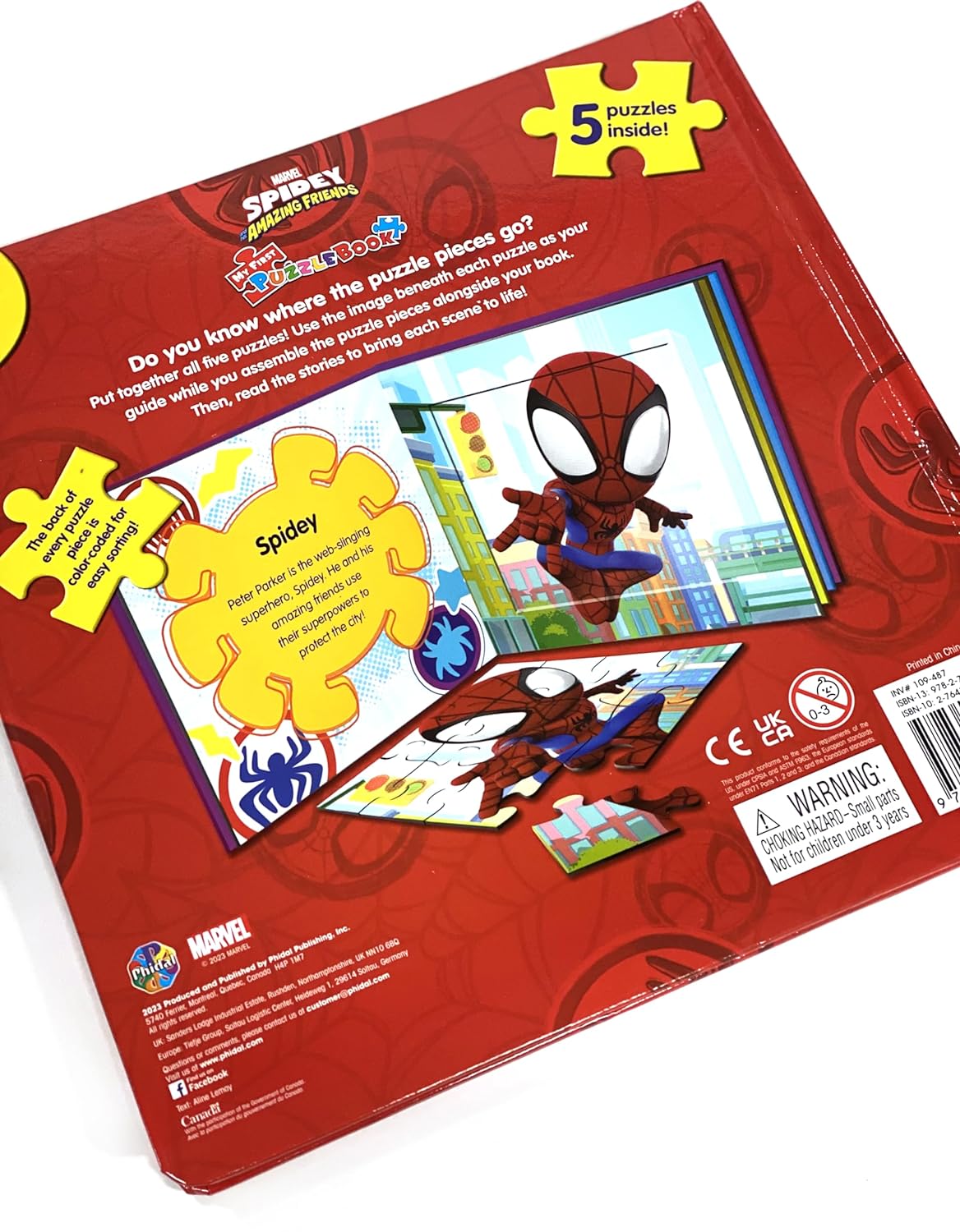 Spidey and His Amazing Friends My First Puzzle Book (5 Puzzles inside)