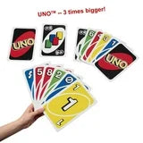 Giant UNO Card Game for Kids, Adults, 108 Oversized Cards for 2-10 players