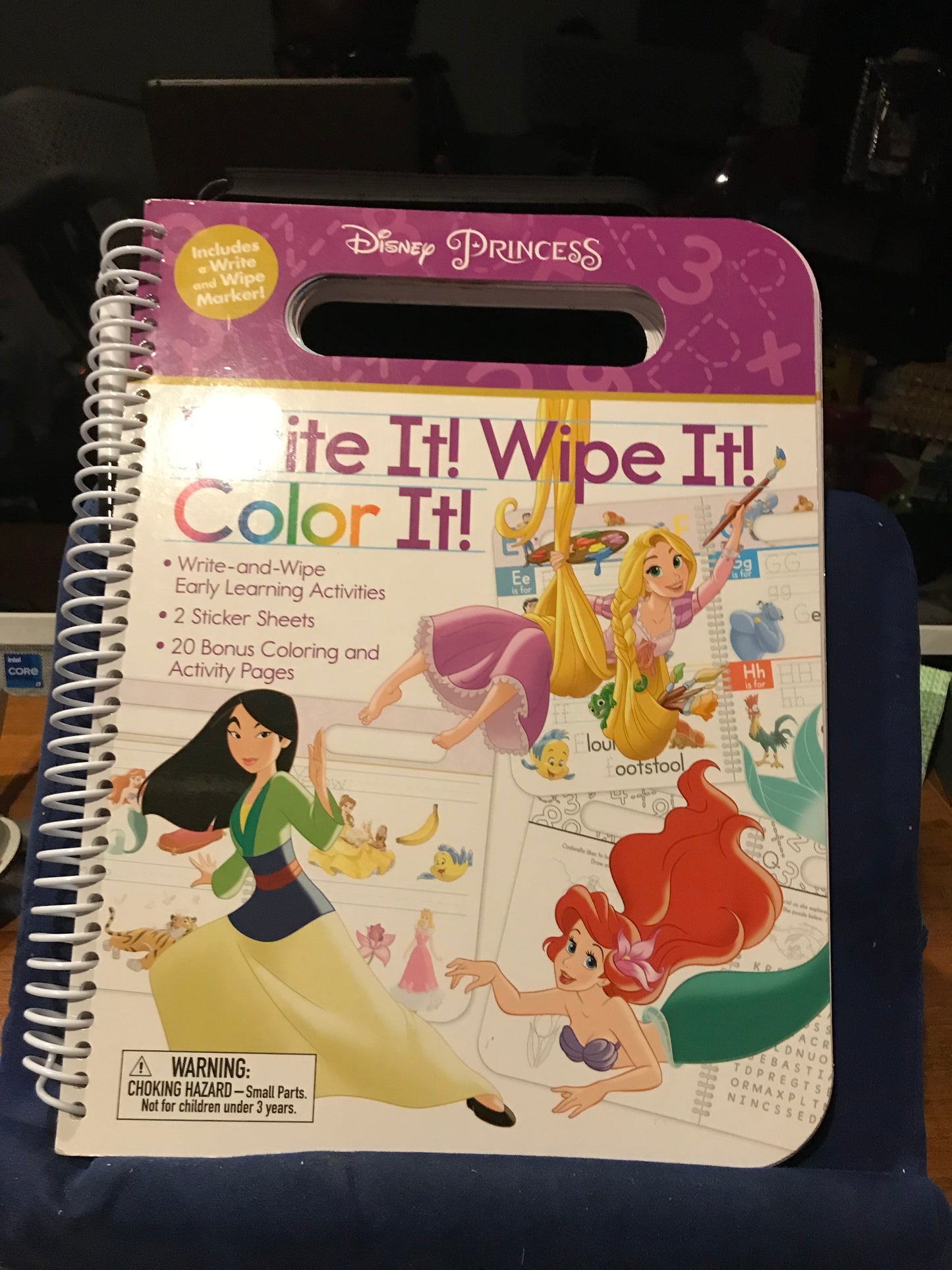 Disney Princess Write It Wipe It Color It