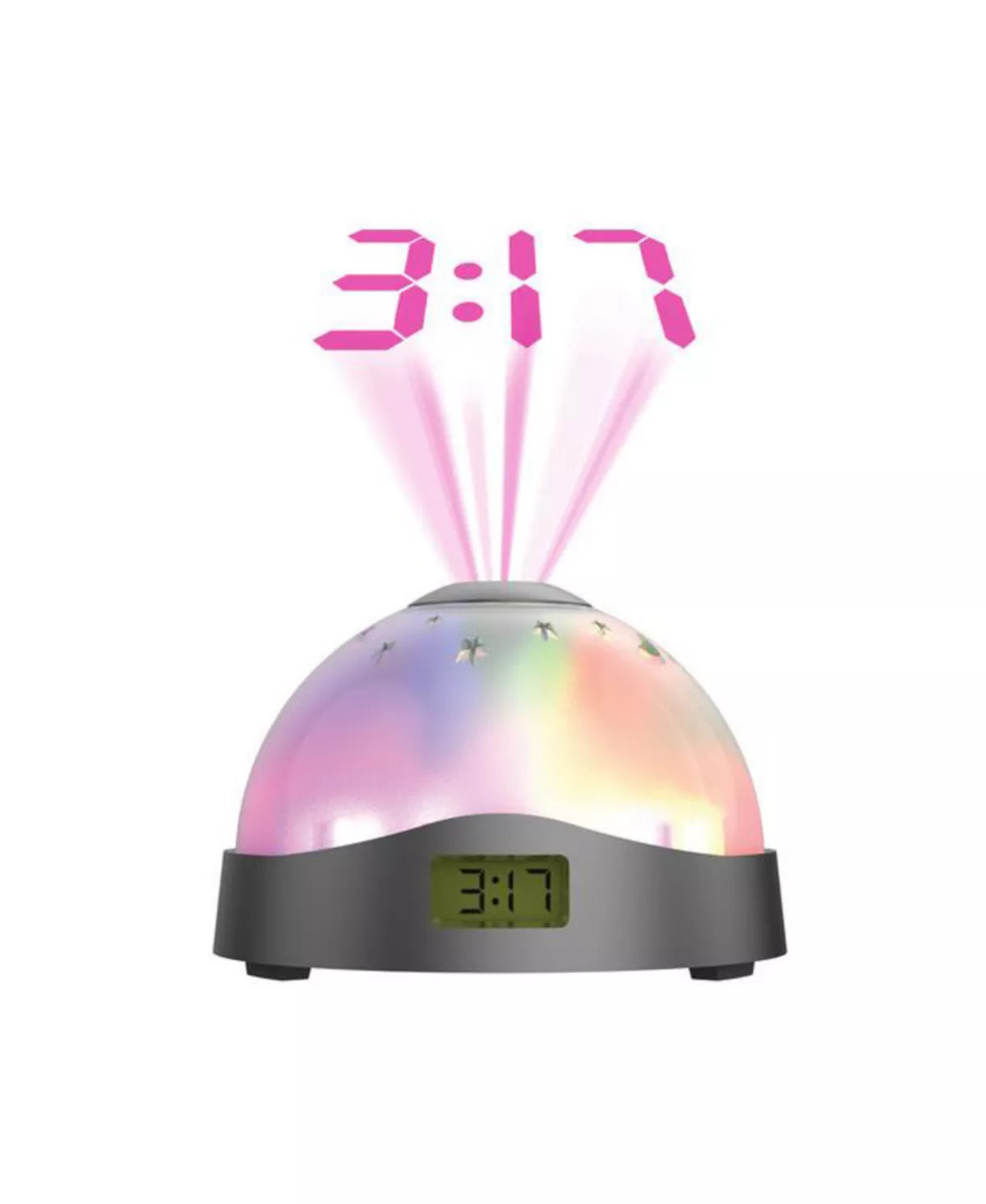 Aura LED Compact Projection Nightlight Clock