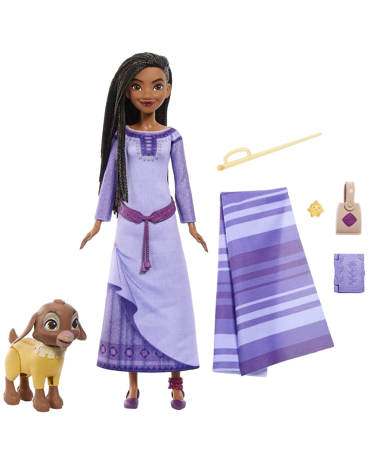 Wish Disney Asha of Rosas Adventure Pack Fashion Doll, with Animal Friends and Accessories