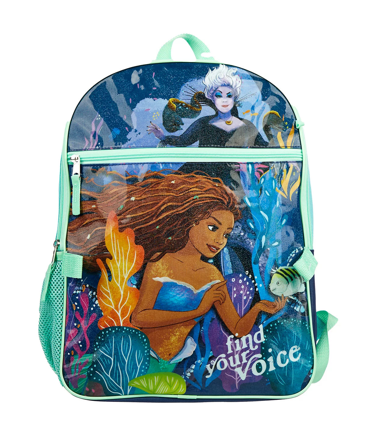 Little Mermaid Girl’s 5 Piece Backpack Set