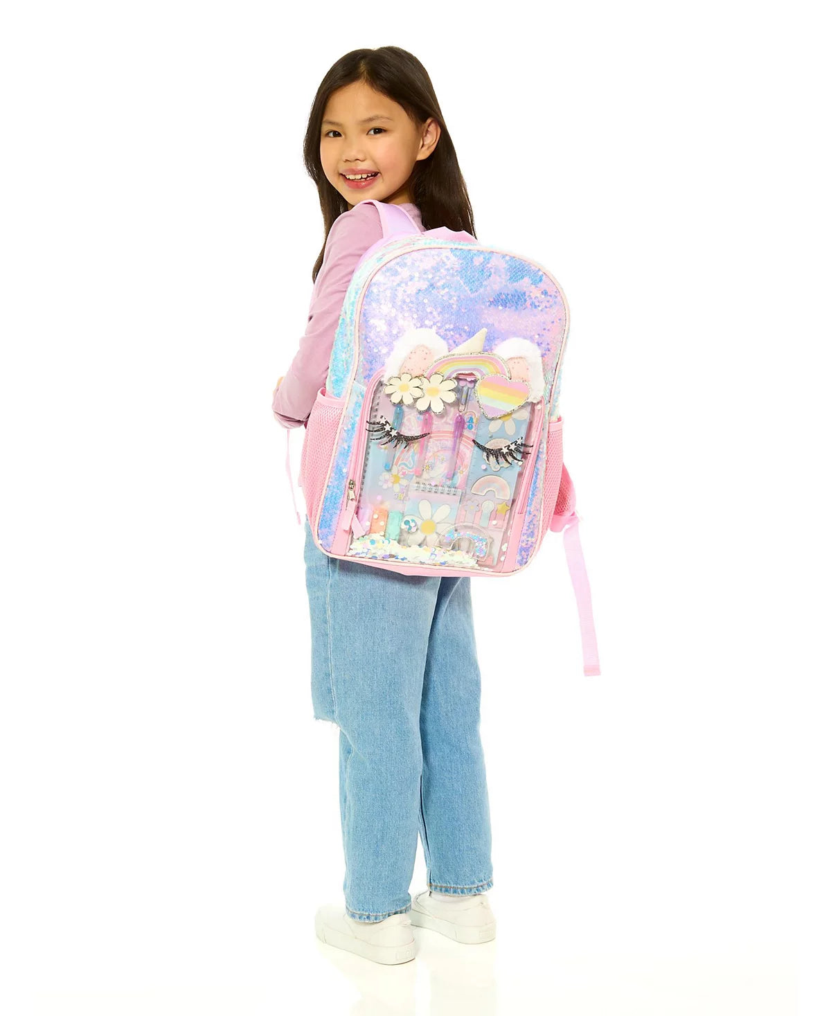 InoMocean Girl’s Unicorn Backpack Stationary Set