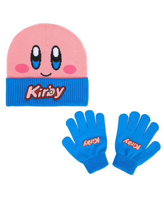 Big Boys Kirby Rib Knit Hat and Glove Set - 2 Piece