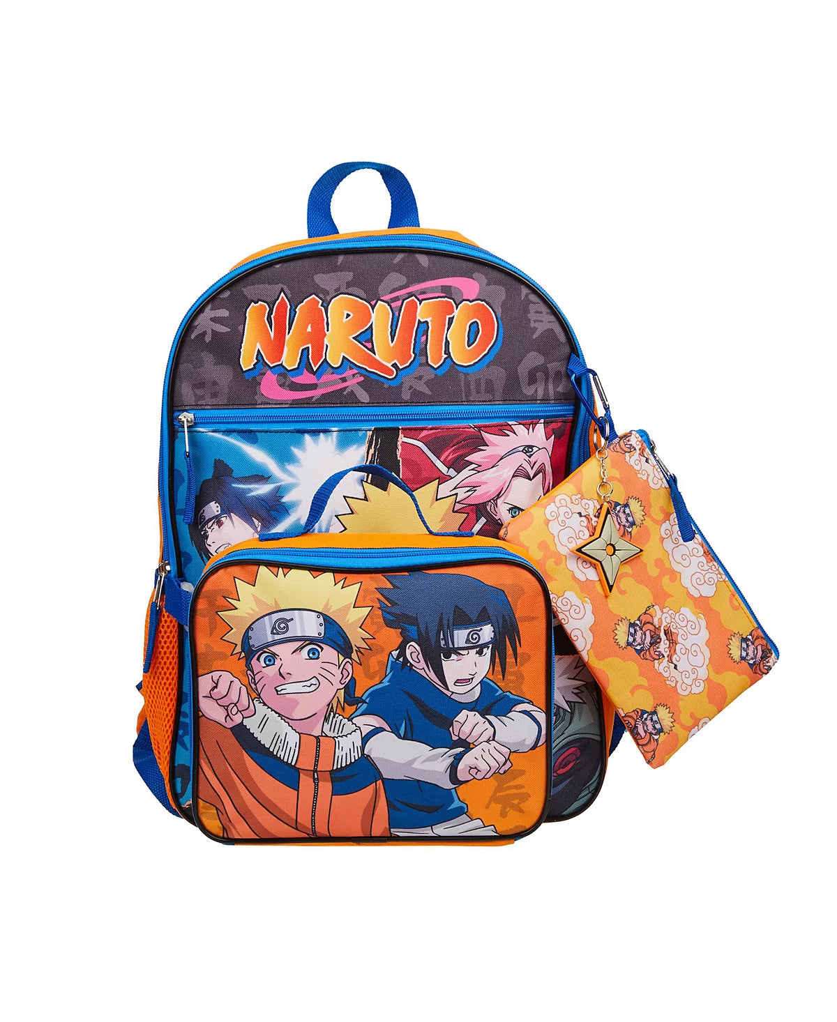 Naruto Boys 5 Piece Backpack Set