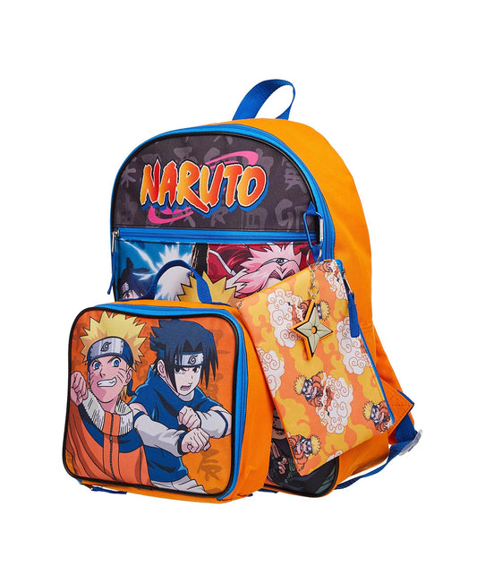 Naruto Boys 5 Piece Backpack Set