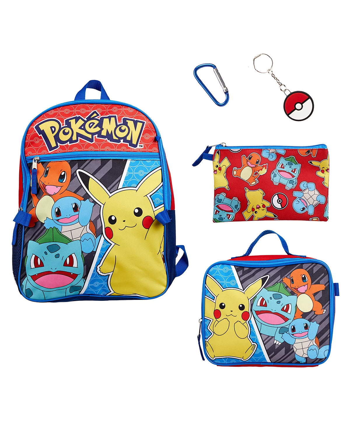 Pokémon Boys 5 Piece Backpack Set