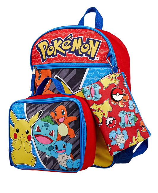 Pokémon Boys 5 Piece Backpack Set