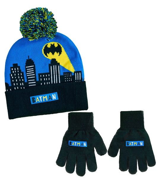 Batman Big Boys 2 Piece Hat & Glove Set