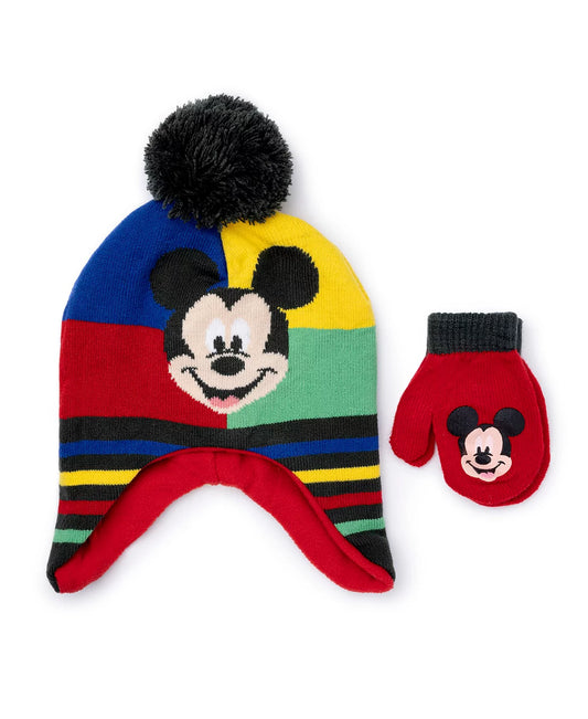 Mickey Hat & Mitten Set