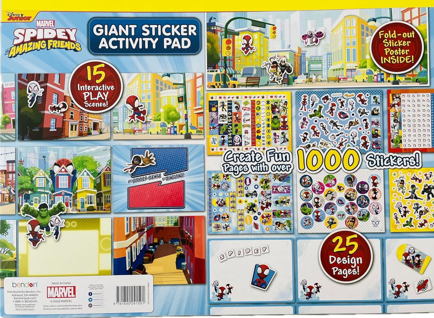 Spidey and his Amazing Friends Giant Sticker Activity Pad