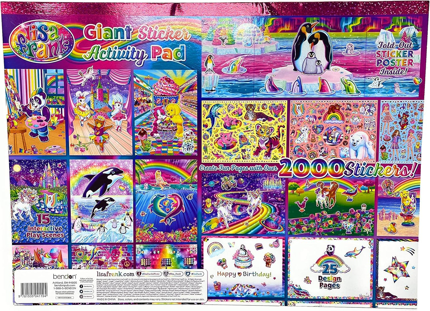 Lisa Frank Giant Sticker Activity Pad