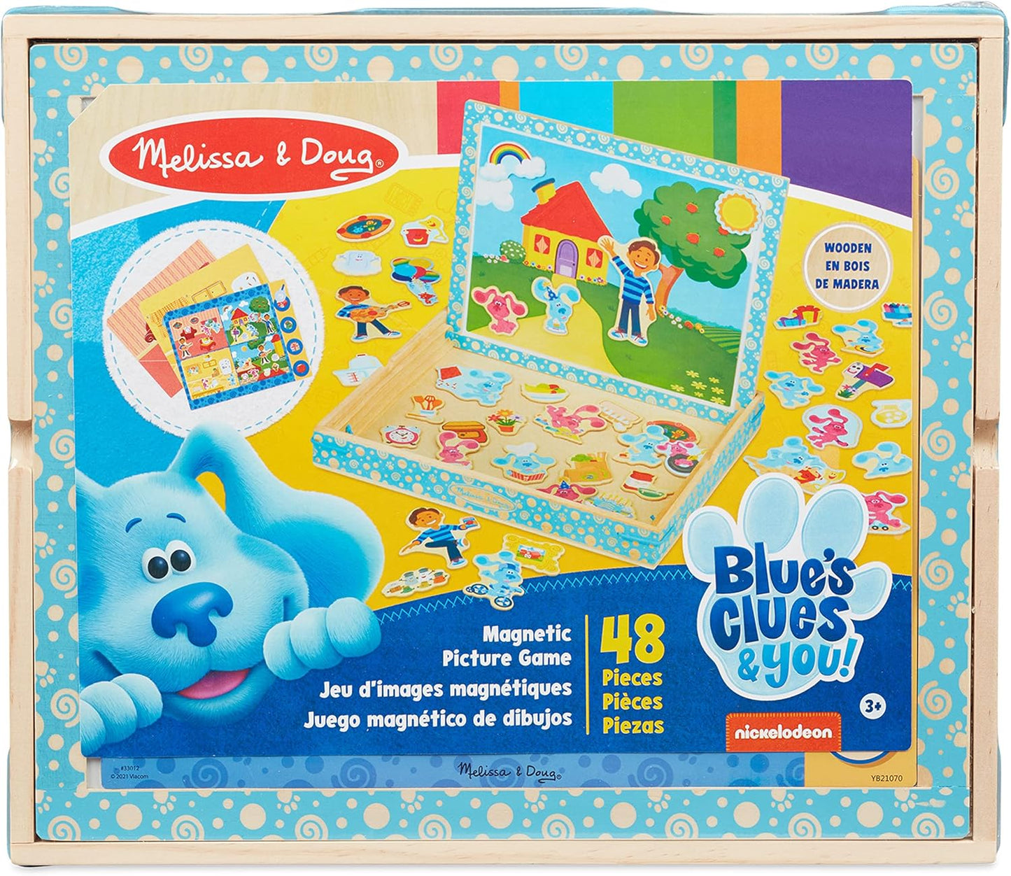 Melissa & Doug Blue's Clues & You! Wooden Magnetic Picture Game (48 Pieces)