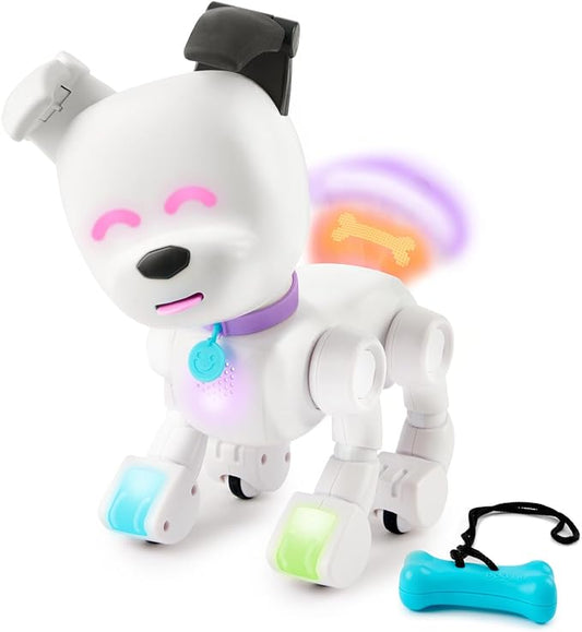 Dog-E Interactive Robot Dog with Colorful LED Lights, 200+ Sounds & Reactions, App Connected