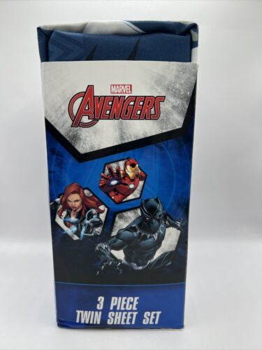 Avengers Black Panther 3 Piece Twin Sheet Set