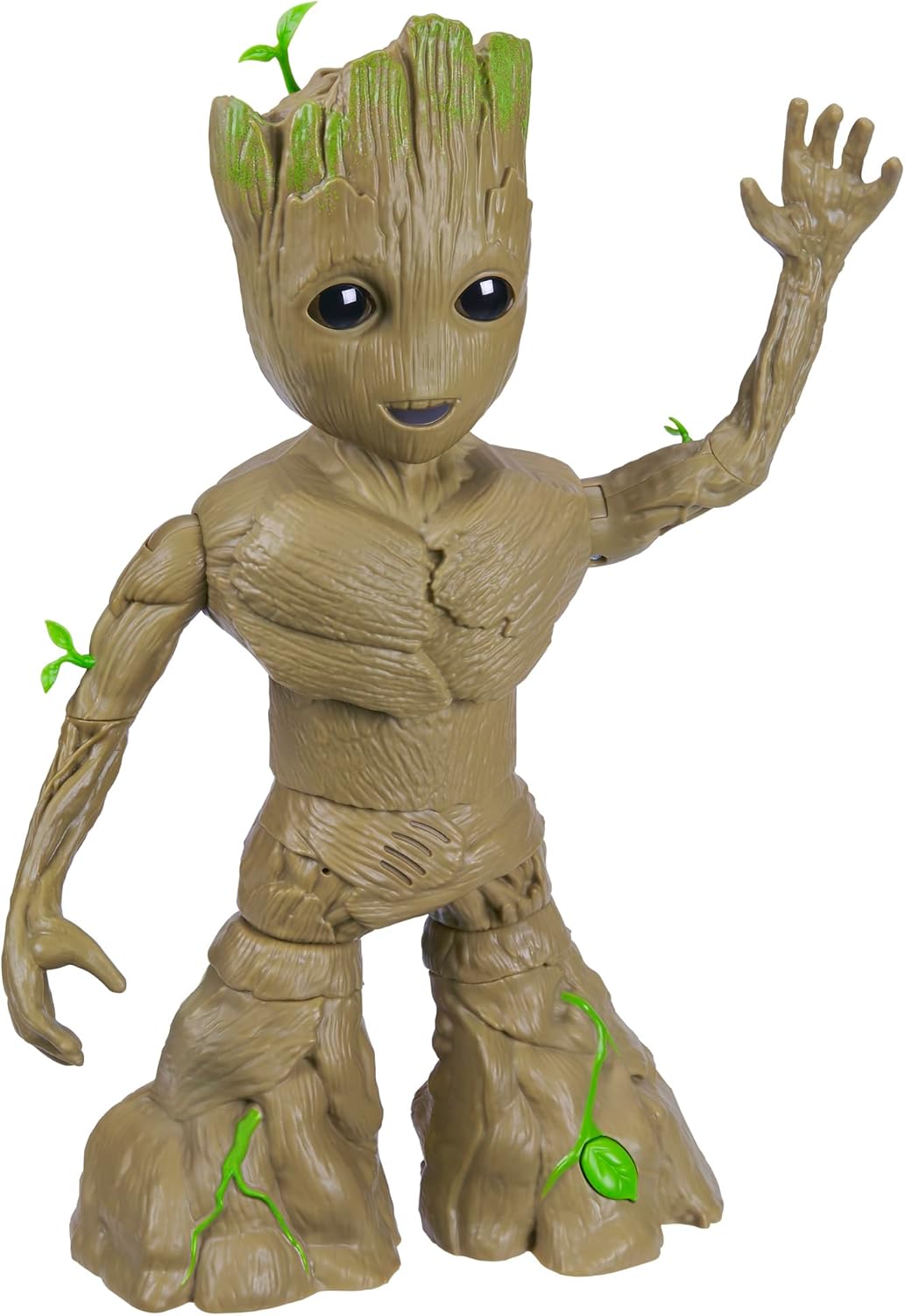 Marvel Studios I Am Groot Groove 'N Grow Groot, 13.5-Inch Interactive Action Figure, Responds to Music and Sounds