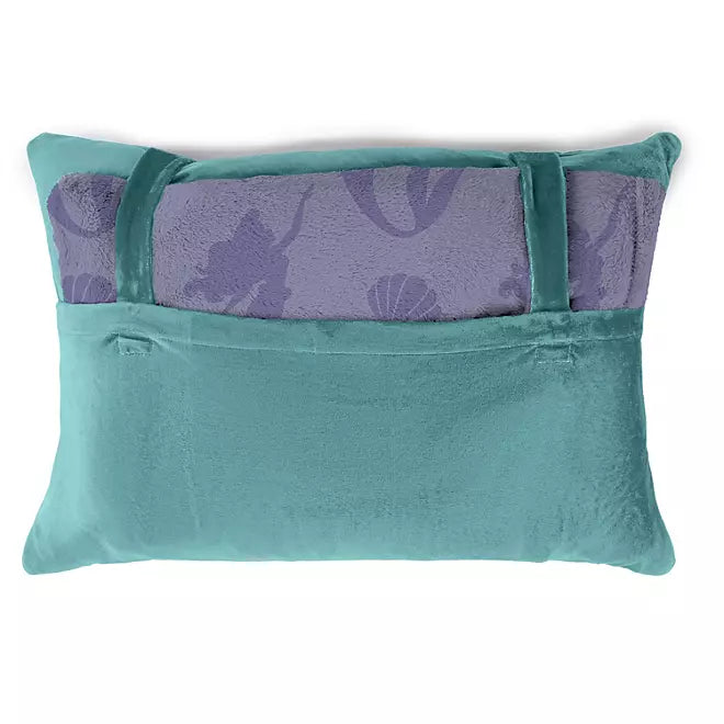 Ariel 2 pc Kids Pillow Pocket and Throw Set