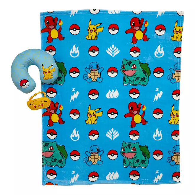Kids Pokémon 3 Piece Character Travel Set