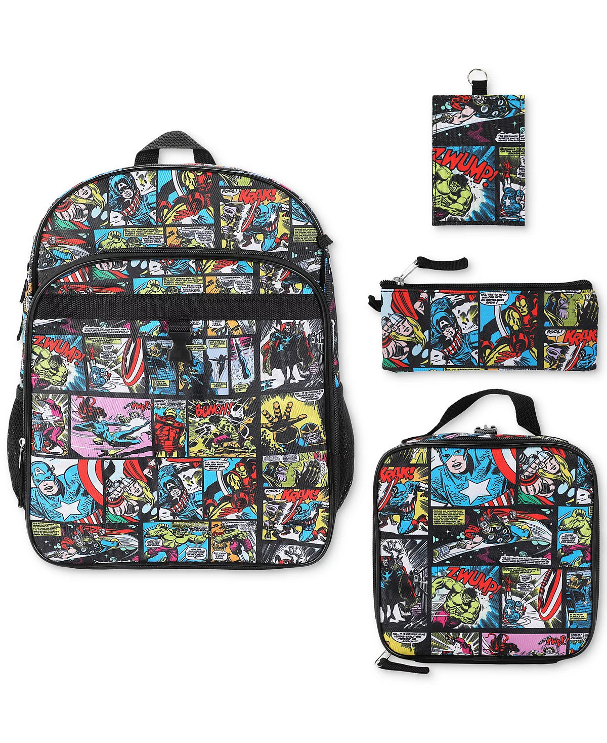 Avengers 4 Piece Back Pack Set