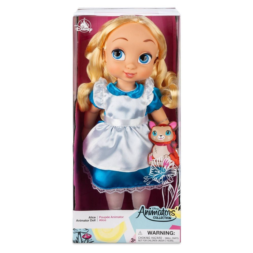 Disney Store Official Animators Alice In Wonderland Doll include soft Dinah Doll
