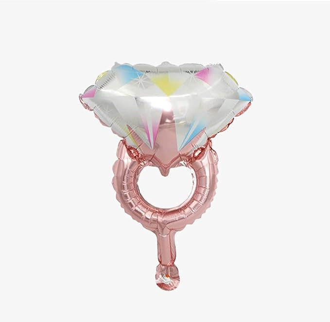 Elegant Foil Deluxe Wedding Ring Balloon